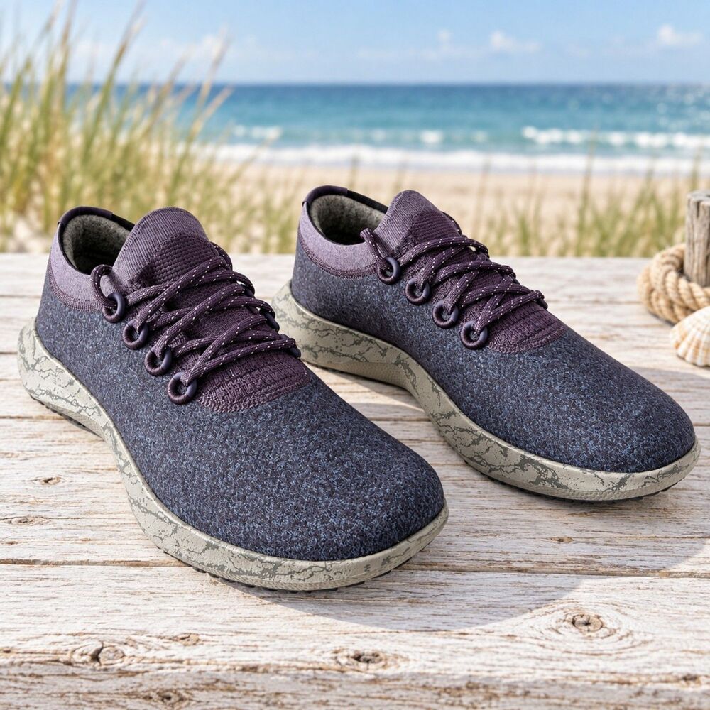 NIB Allbirds Wool Dasher Mizzle Men's 12 Thunder Purple Running Shoes A10624